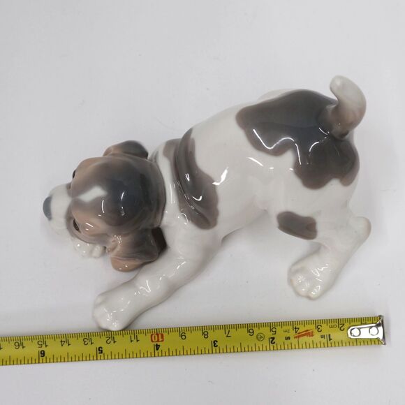 Vintage LLADRO Playful Puppy Figurine Glossy Porcelain - Picture 9 of 10